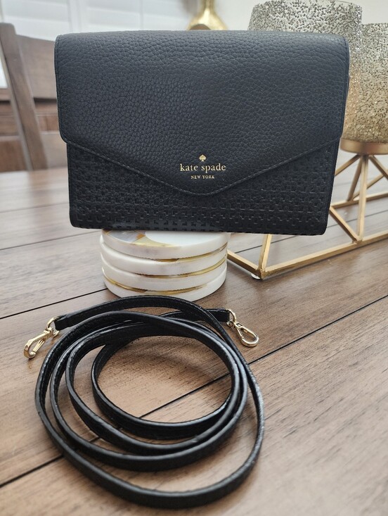 kate spade Handbags - kate spade New York Black Leather Crossbody Bag